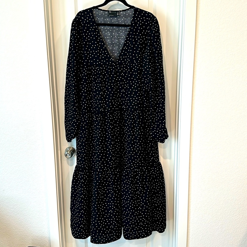ASOS Ladies Black tiered maxi dress